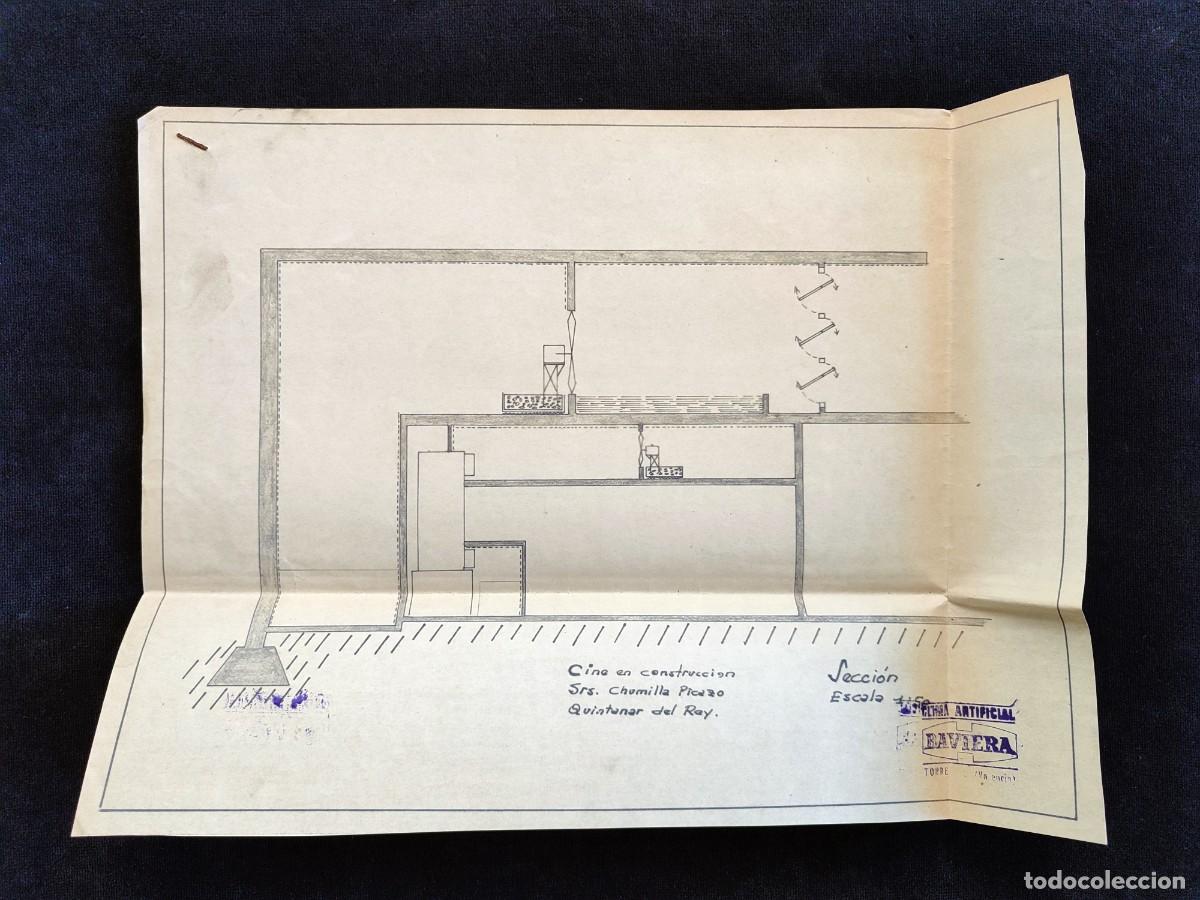 Documentos antiguos: PROYECTO EDIFICIO PARA CINEMAT&Oacute;GRAFO EN QUINTANAR DEL REY (CUENCA), 1966-67. MUCHA DOCUMENTACI&Oacute;N (5) - Foto 3