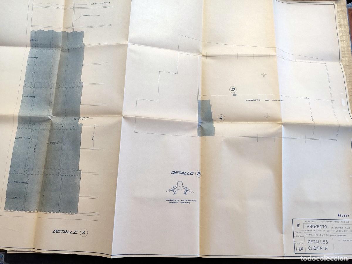Documentos antiguos: PROYECTO EDIFICIO PARA CINEMAT&Oacute;GRAFO EN QUINTANAR DEL REY (CUENCA), 1966-67. MUCHA DOCUMENTACI&Oacute;N (5) - Foto 12