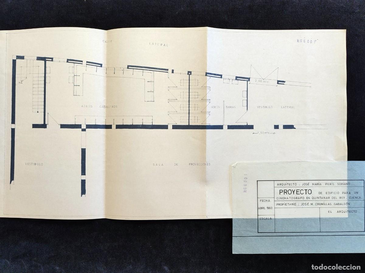 Documentos antiguos: PROYECTO EDIFICIO PARA CINEMAT&Oacute;GRAFO EN QUINTANAR DEL REY (CUENCA), 1966-67. MUCHA DOCUMENTACI&Oacute;N (5) - Foto 20