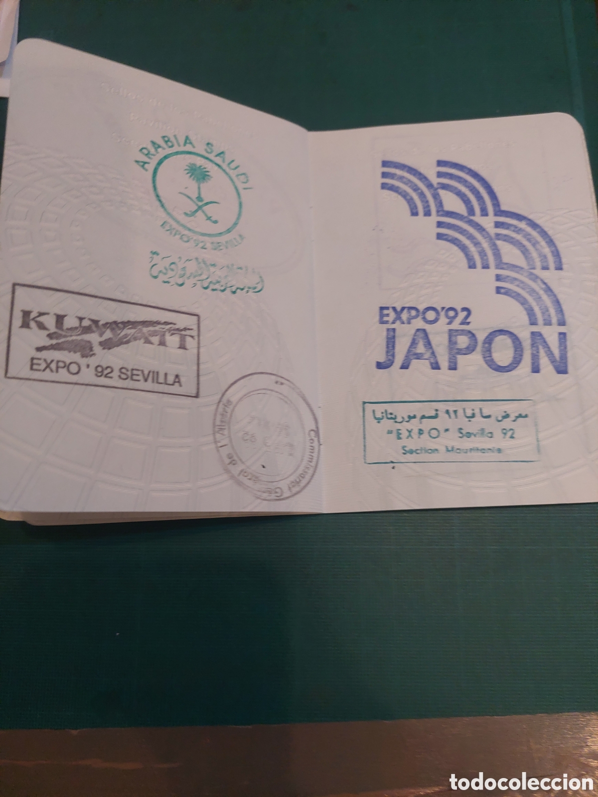 Documentos antiguos: PASAPORTE EXPO 92 SEVILLA COMPLETO - Foto 12