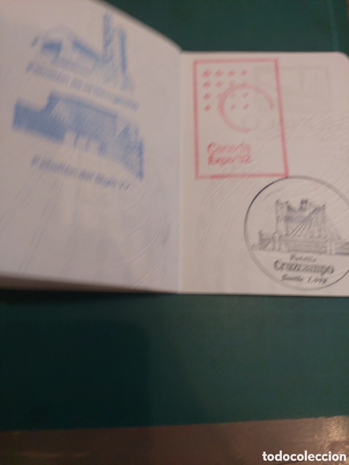 Documentos antiguos: PASAPORTE EXPO 92 SEVILLA COMPLETO - Foto 16