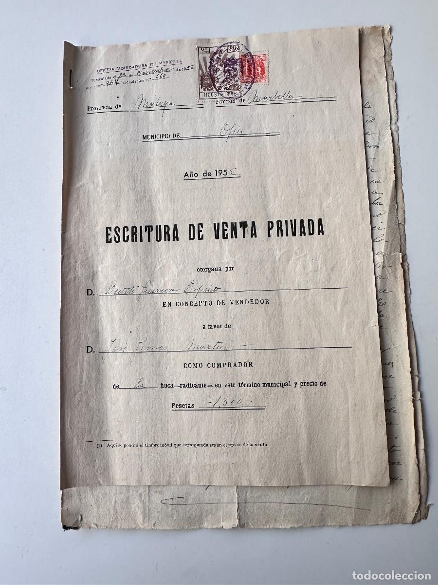 Documentos antiguos: ANTIGUA ESCRITURA DE VENTA PRIVADA - Foto 1