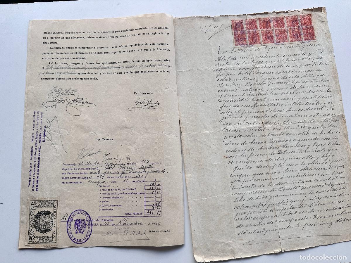 Documentos antiguos: ANTIGUA ESCRITURA DE VENTA PRIVADA - Foto 3