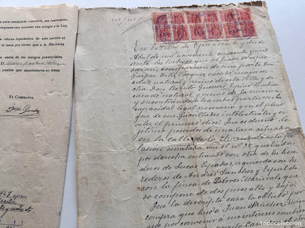 Documentos antiguos: ANTIGUA ESCRITURA DE VENTA PRIVADA - Foto 8