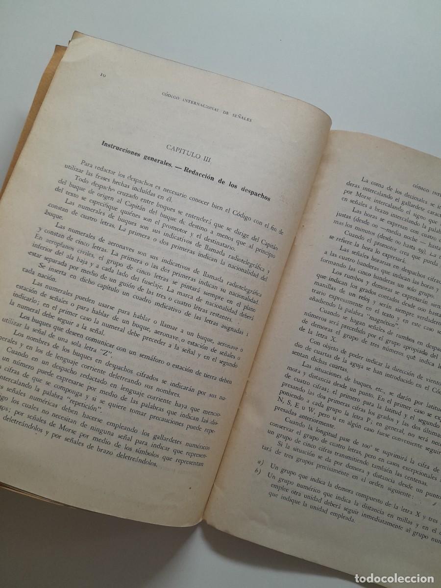 Documentos antiguos: C&Oacute;DIGO INTERNACIONAL DE SE&Ntilde;ALES. DESCRIPCI&Oacute;N Y MANEJO (1950) - Foto 5
