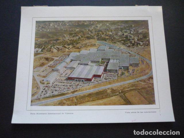 Documentos antiguos: VALENCIA FERIA MUESTRARIO INTERNACIONAL VISTA AEREA ANTIGUA TARJETA 22 X 17,5 CM