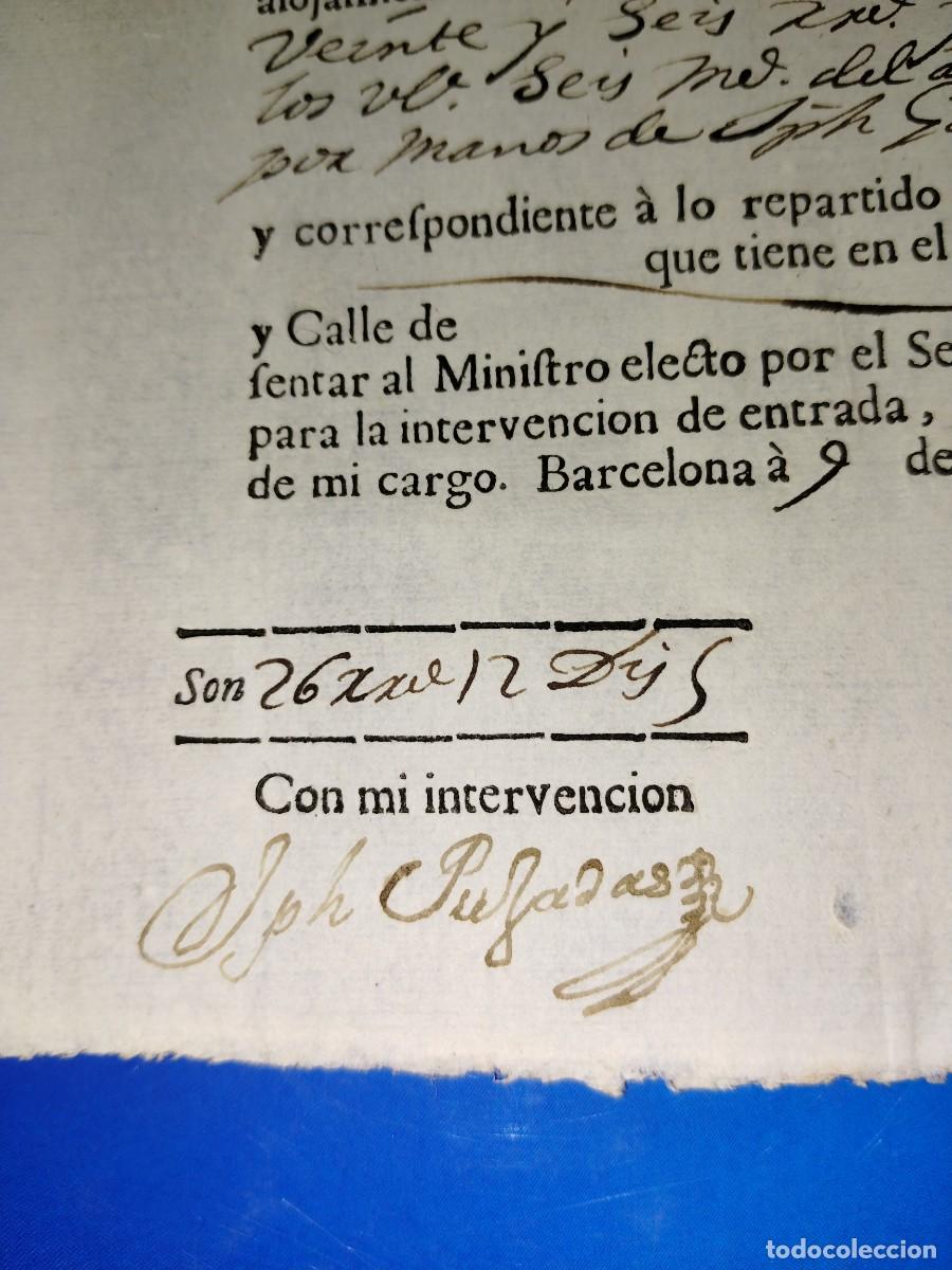 Documentos antiguos: DOCUMENTO COMERCIAL DE FECHA 9 DE AGOSTO DE 1753 - Foto 2