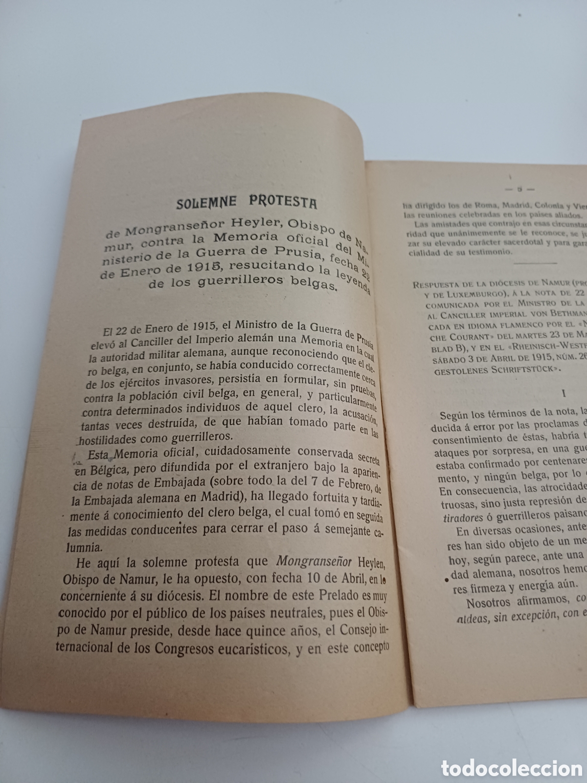 Documentos antiguos: LA GUERRA EUROPEA Documentos e informes del comit&eacute; internacional de propaganda 1915 - Foto 3