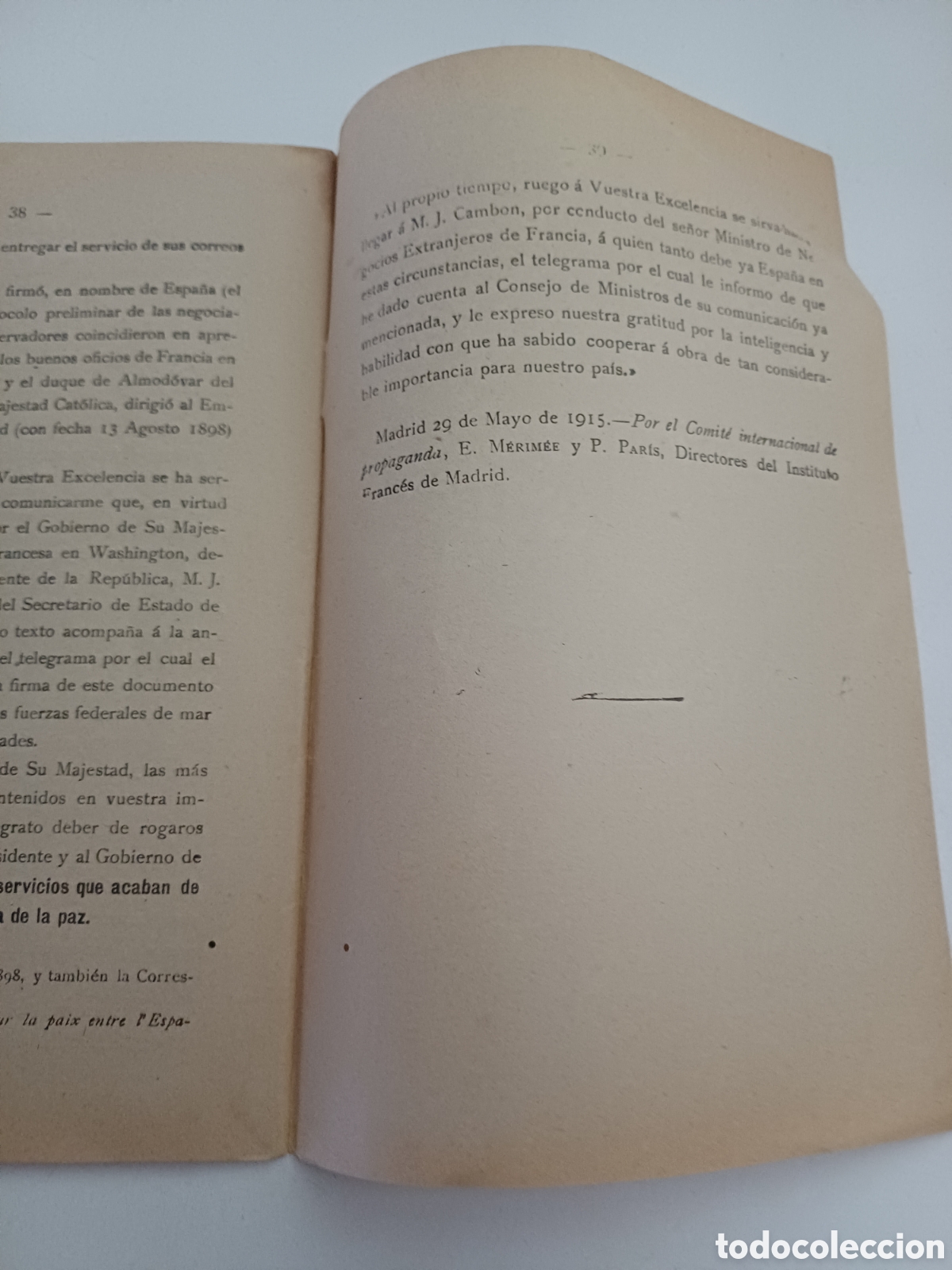 Documentos antiguos: LA GUERRA EUROPEA Documentos e informes del comit&eacute; internacional de propaganda 1915 - Foto 5
