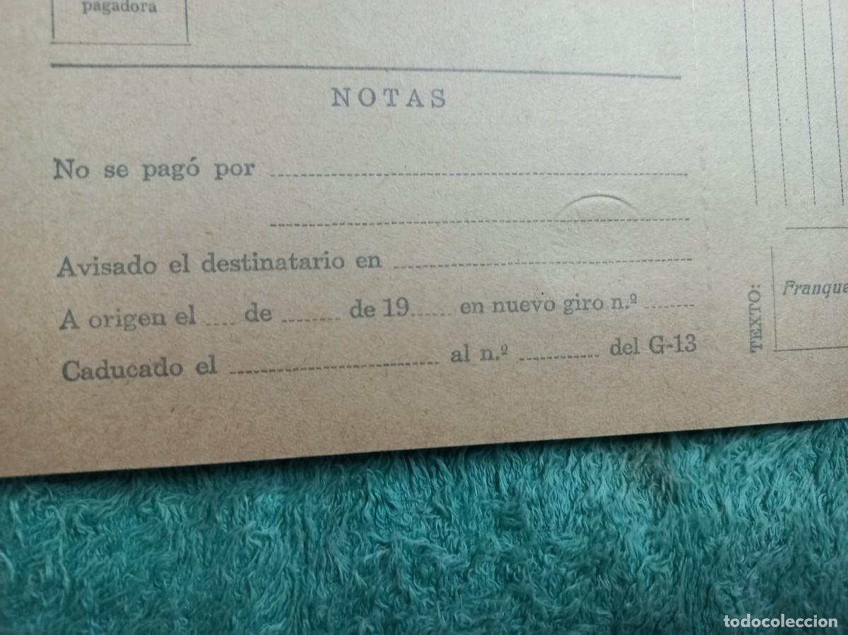 Documentos antiguos: 4 matrices giros postales correos - talon - sin usar - Foto 12