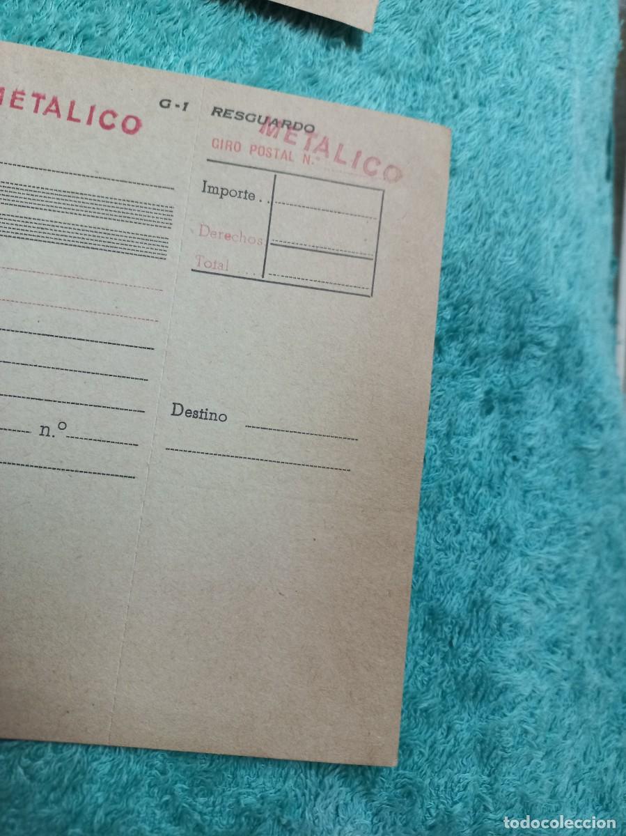 Documentos antiguos: 4 matrices giros postales correos - talon - sin usar - Foto 13