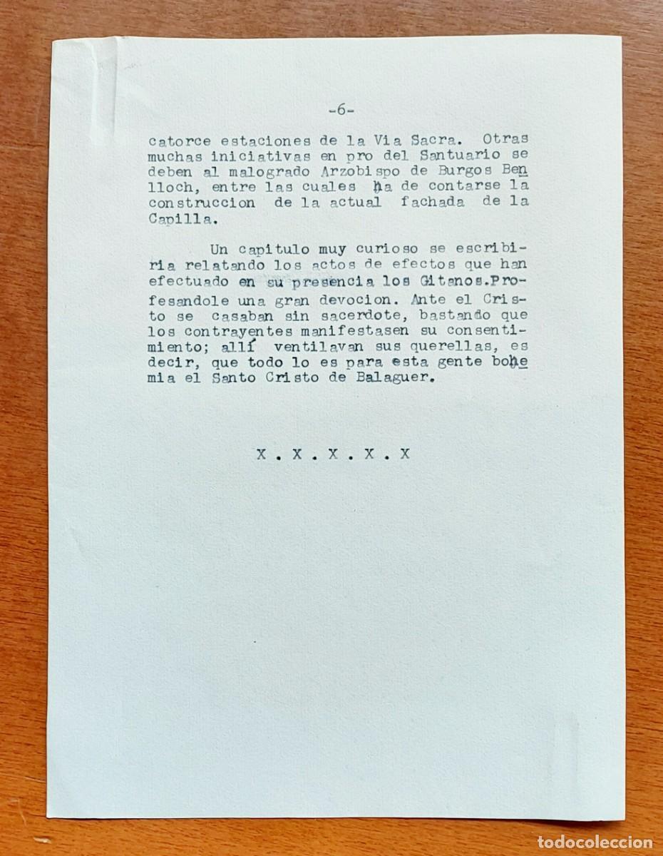 Documentos antiguos: SANTO CRISTO DE BALAGUER SANT CRIST - Foto 2