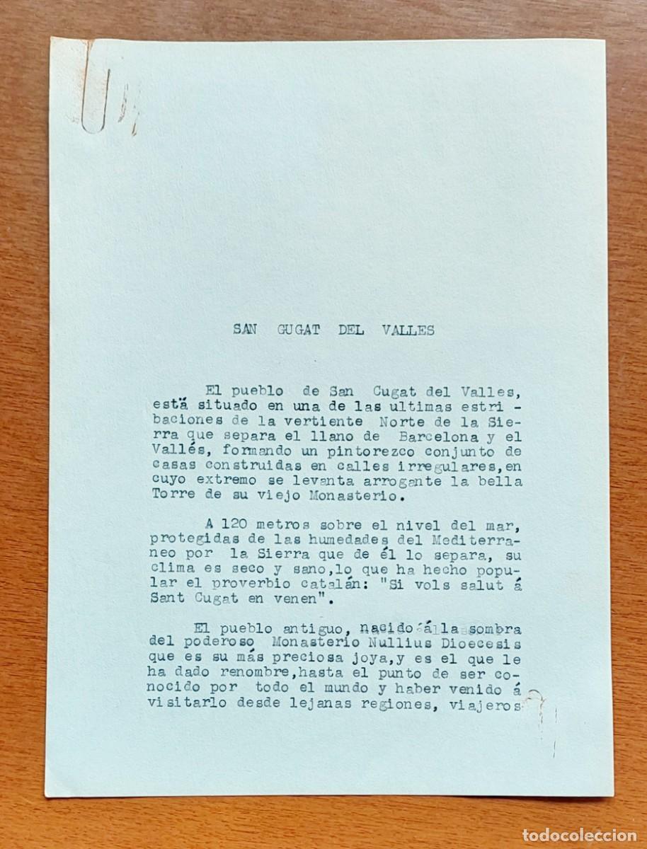 Documentos antiguos: SANT CUGAT DEL VALLES - Foto 1
