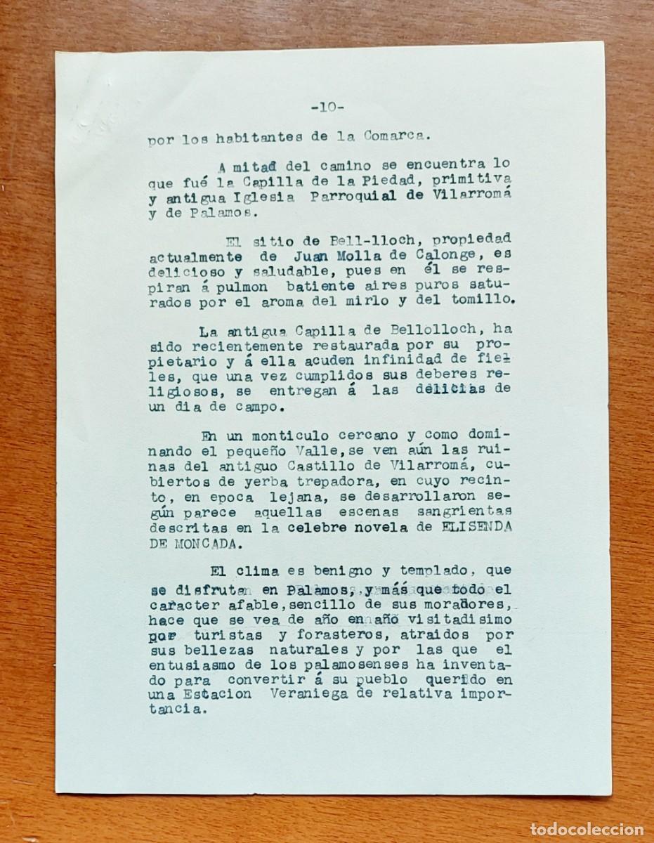 Documentos antiguos: PALAMOS COSTA BRAVA GIRONA - Foto 2