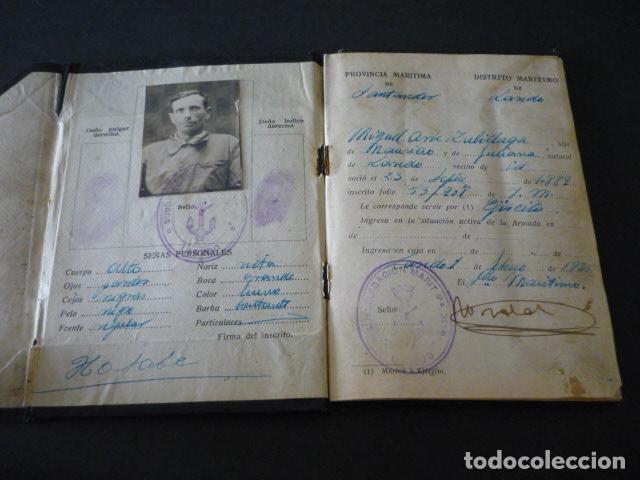 Documentos antiguos: LIBRETA DE INSCRIPCION MARITIMA LAREDO CANTABRIA 1935 - Foto 2