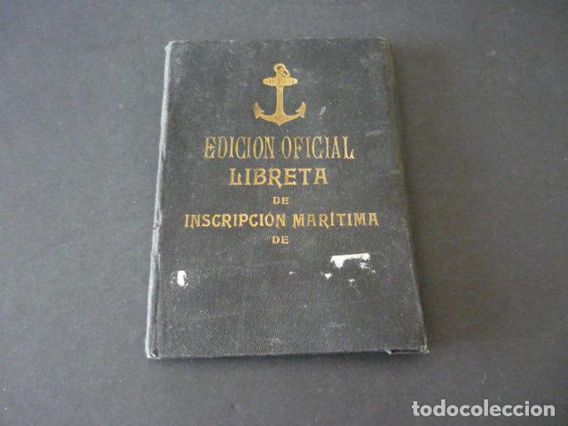 Documentos antiguos: LIBRETA DE INSCRIPCION MARITIMA LAREDO CANTABRIA 1935 - Foto 1