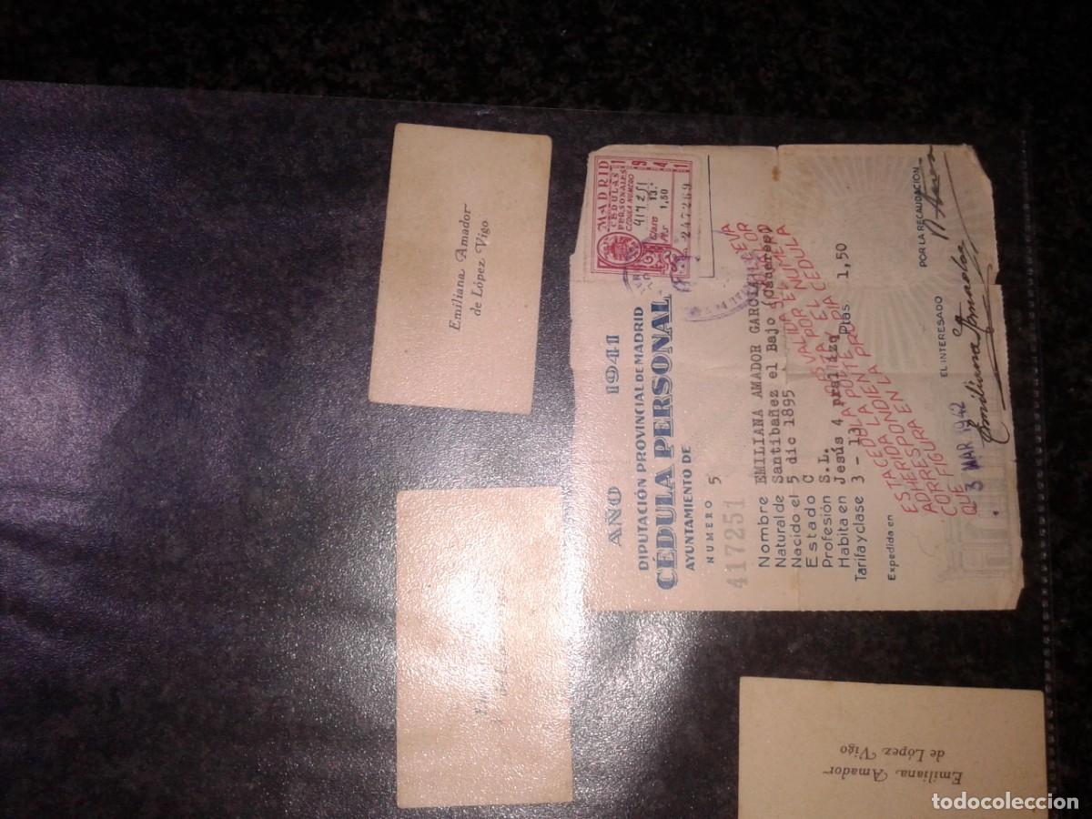 Documentos antiguos: CEDULA PERSONAL DIPUTACION PROVINCIAL DE MADRID 1941, M - Foto 4