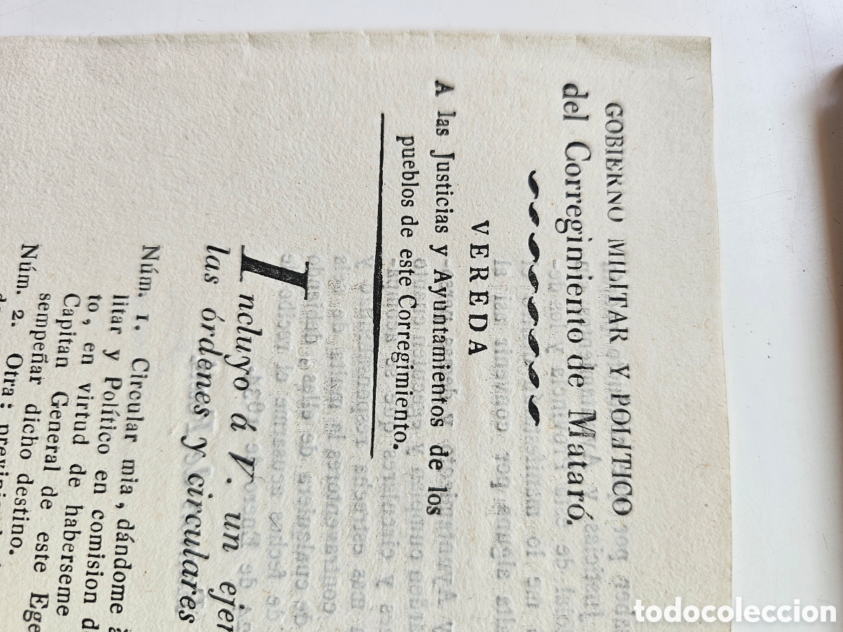Documentos antiguos: Documento Matar&oacute; 1834 vereda Ram&oacute;n de Fox&agrave; Vereda Capit&aacute;n General Regidores defensa - Foto 3