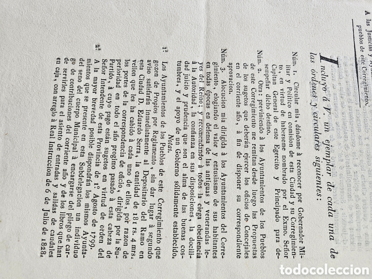 Documentos antiguos: Documento Matar&oacute; 1834 vereda Ram&oacute;n de Fox&agrave; Vereda Capit&aacute;n General Regidores defensa - Foto 4