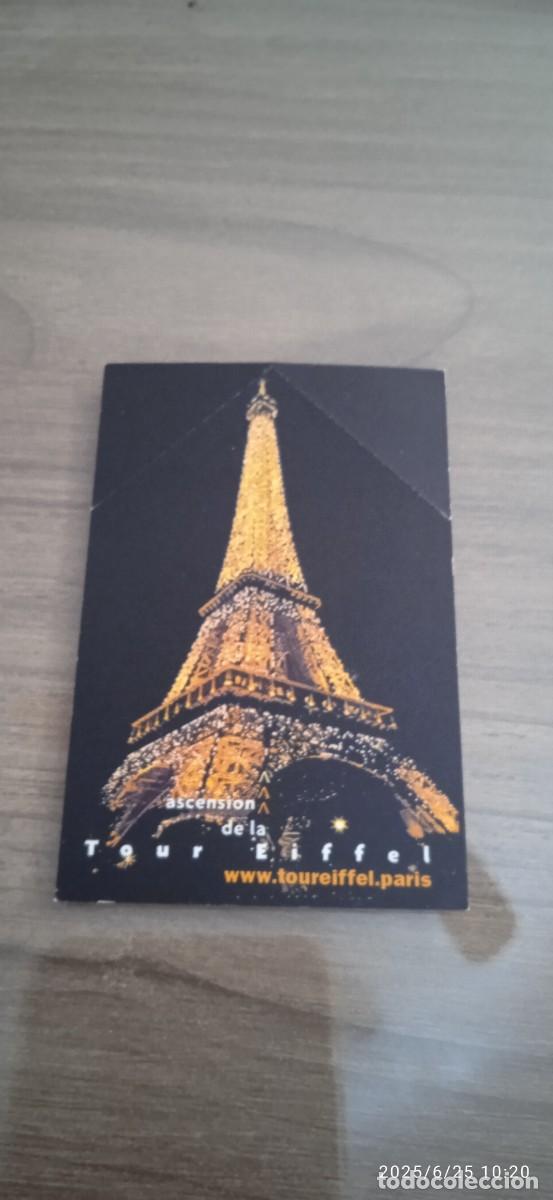 Documentos antiguos: Entrada subida en ascensor Tour Eiffel, Paris (Francia) - Foto 1