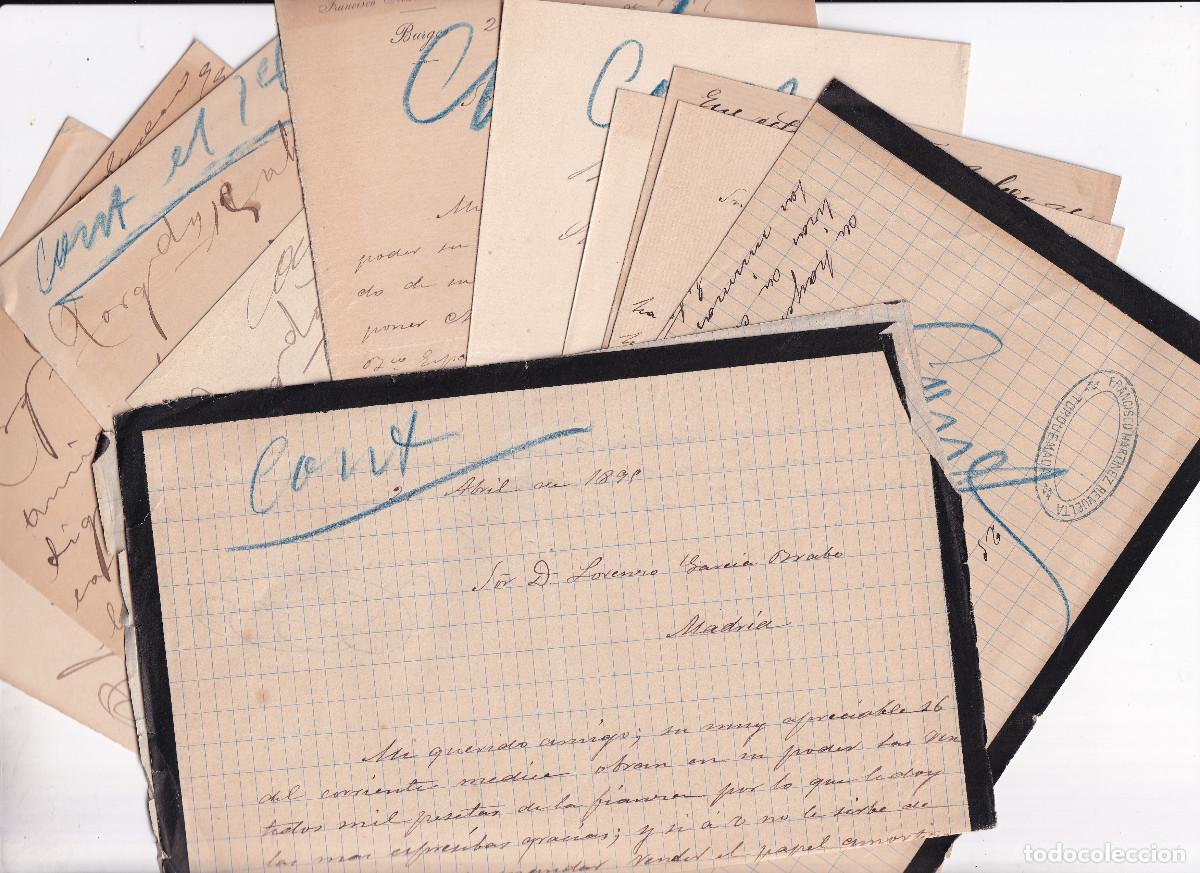 Documents Anciens: 15 CARTA COMERCIALES AL POL&Iacute;TICO Y BODEGUERO DE TORQUEMADA, PALENCIA. A&Ntilde;OS 1895 A 98