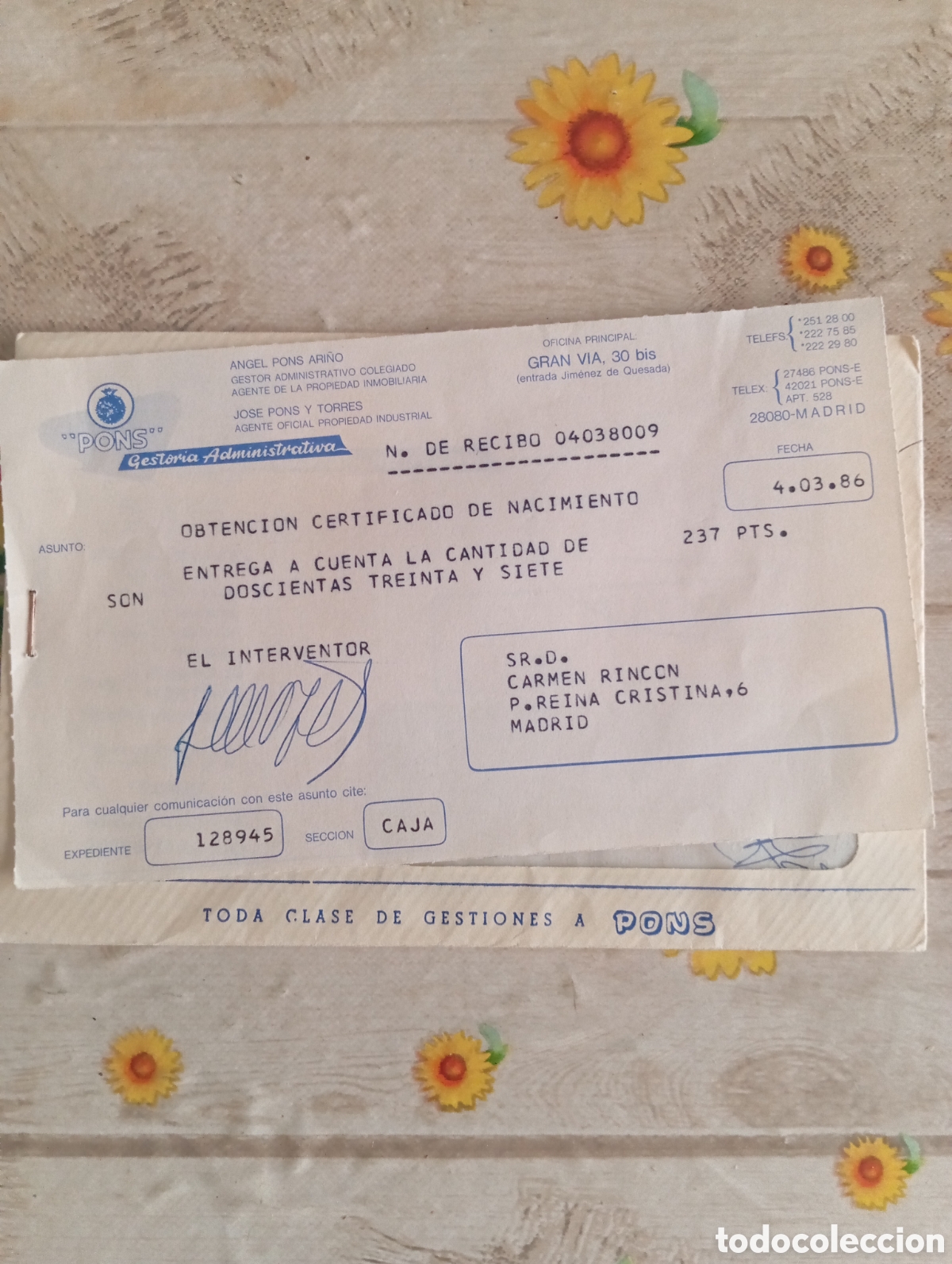 Documentos antiguos: TR&Aacute;MITE GESTOR&Iacute;A OBTENCI&Oacute;N CERTIFICADO - Foto 2