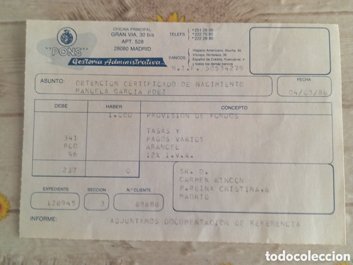 Documentos antiguos: TR&Aacute;MITE GESTOR&Iacute;A OBTENCI&Oacute;N CERTIFICADO - Foto 5