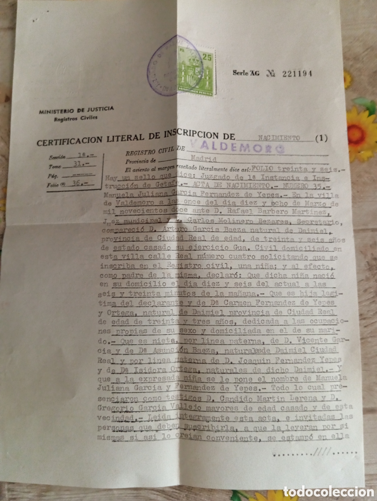 Documentos antiguos: TR&Aacute;MITE GESTOR&Iacute;A OBTENCI&Oacute;N CERTIFICADO - Foto 8