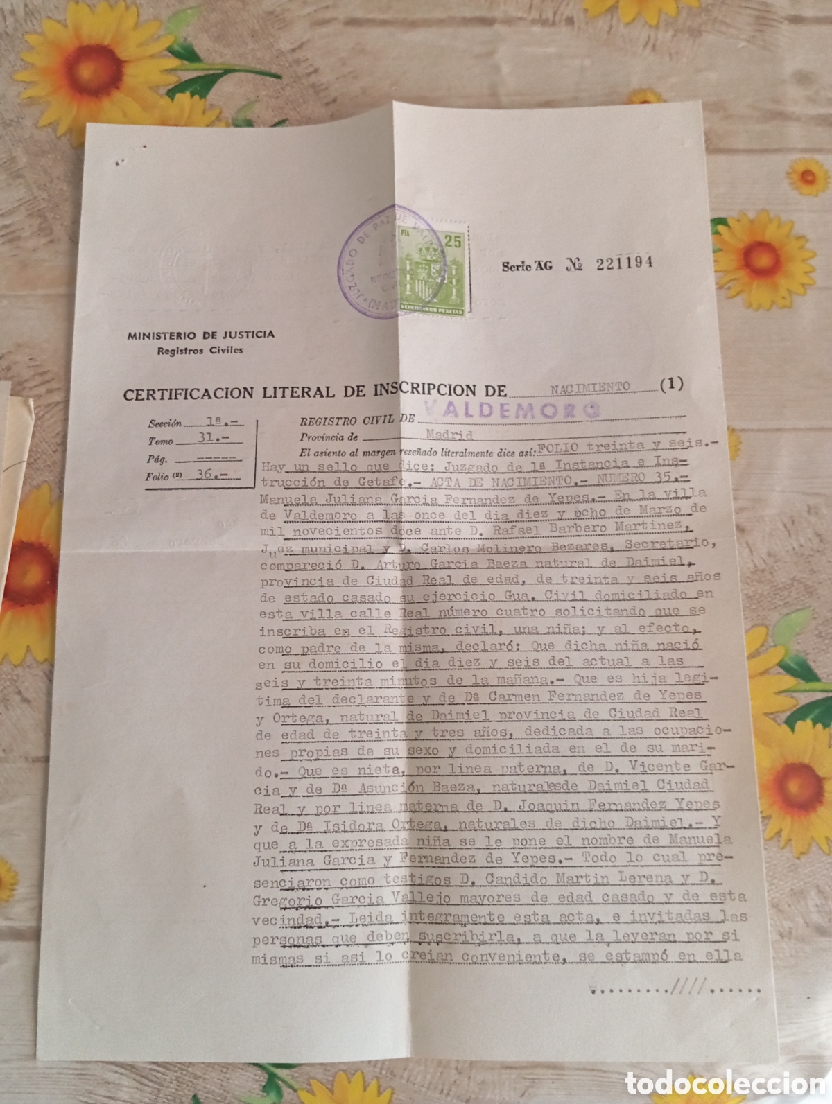 Documentos antiguos: TR&Aacute;MITE GESTOR&Iacute;A OBTENCI&Oacute;N CERTIFICADO - Foto 1
