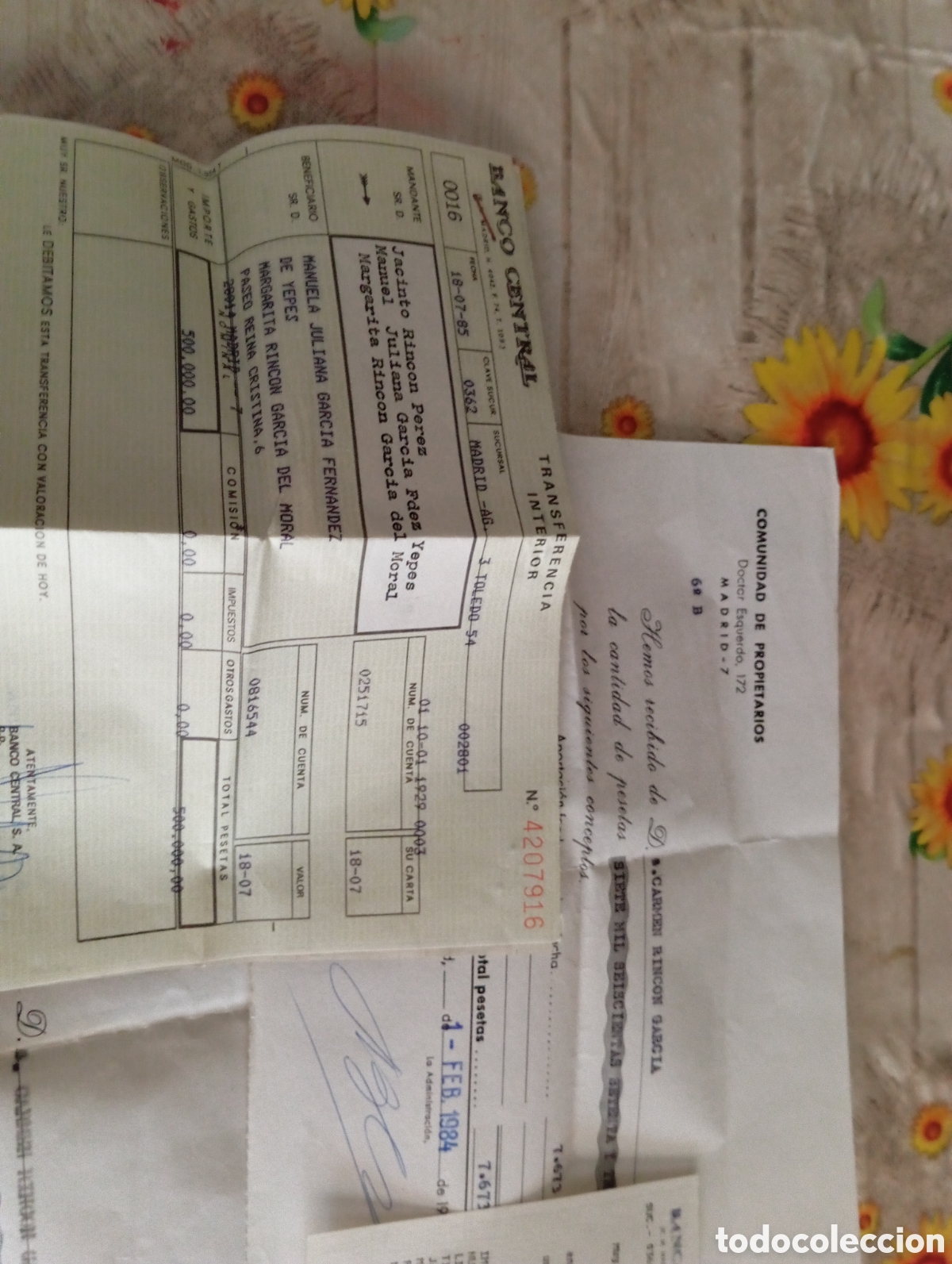 Documentos antiguos: CONJUNTO DOCUMENTACIONES BANCOS COMUNIDAD PROPIETARIOS Y OTROS - Foto 2