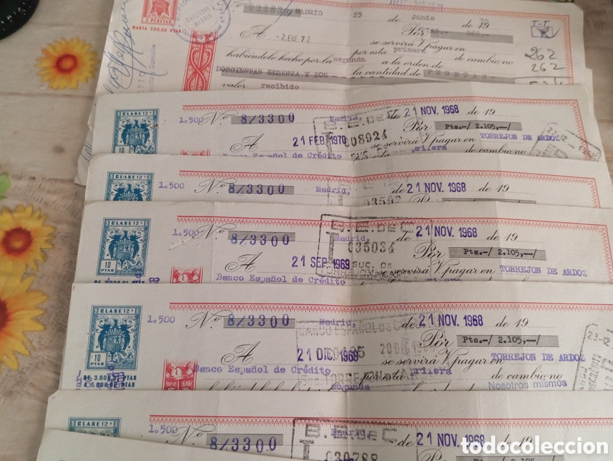 Documentos antiguos: GRAN LOTE DE LETRAS DE CAMBIO - Foto 2