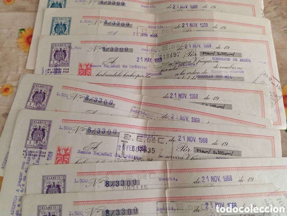 Documentos antiguos: GRAN LOTE DE LETRAS DE CAMBIO - Foto 3