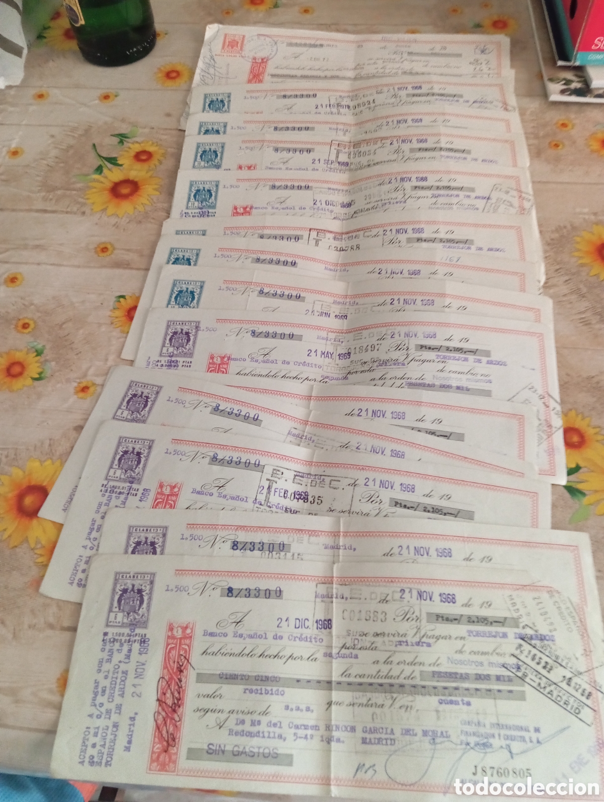 Documentos antiguos: GRAN LOTE DE LETRAS DE CAMBIO - Foto 1