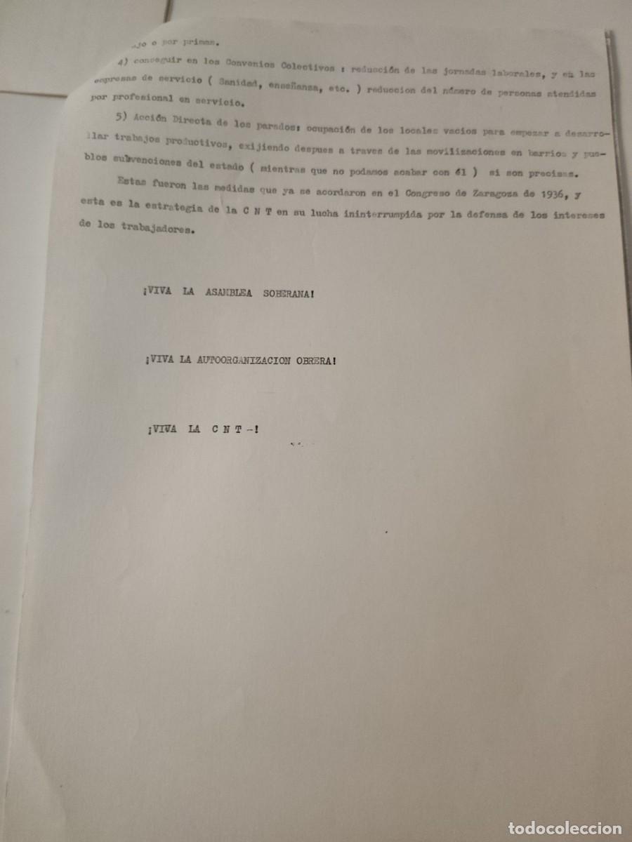 Documentos antiguos: Documento pol&iacute;tico: CNT. la estrategia sindical. 1977. - Foto 2