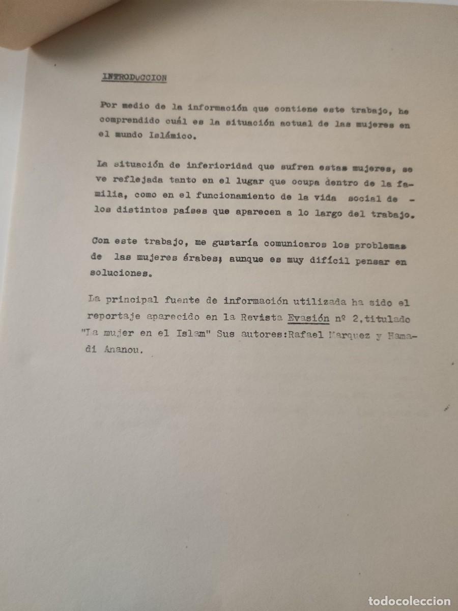Documentos antiguos: Documento pol&iacute;tico: La mujer en el mundo isl&aacute;mico. - Foto 2