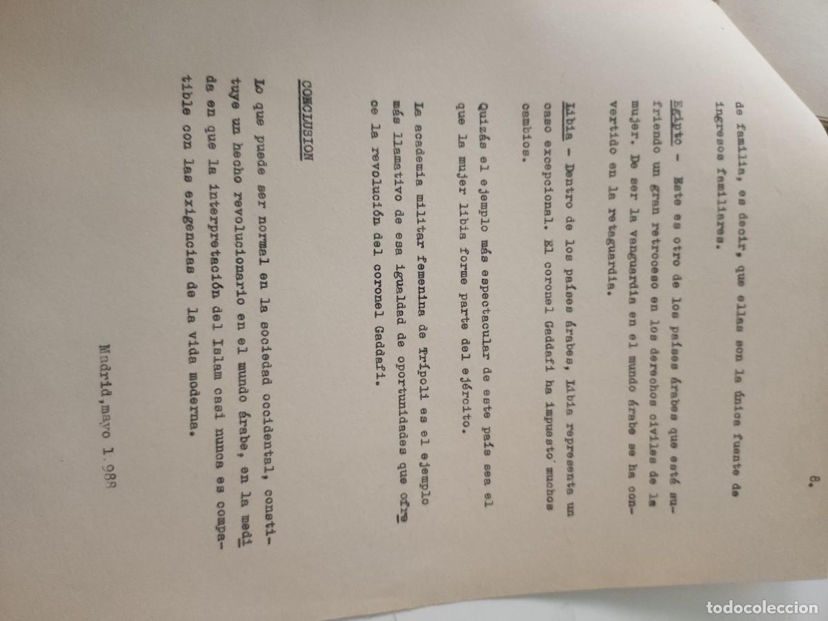 Documentos antiguos: Documento pol&iacute;tico: La mujer en el mundo isl&aacute;mico. - Foto 4