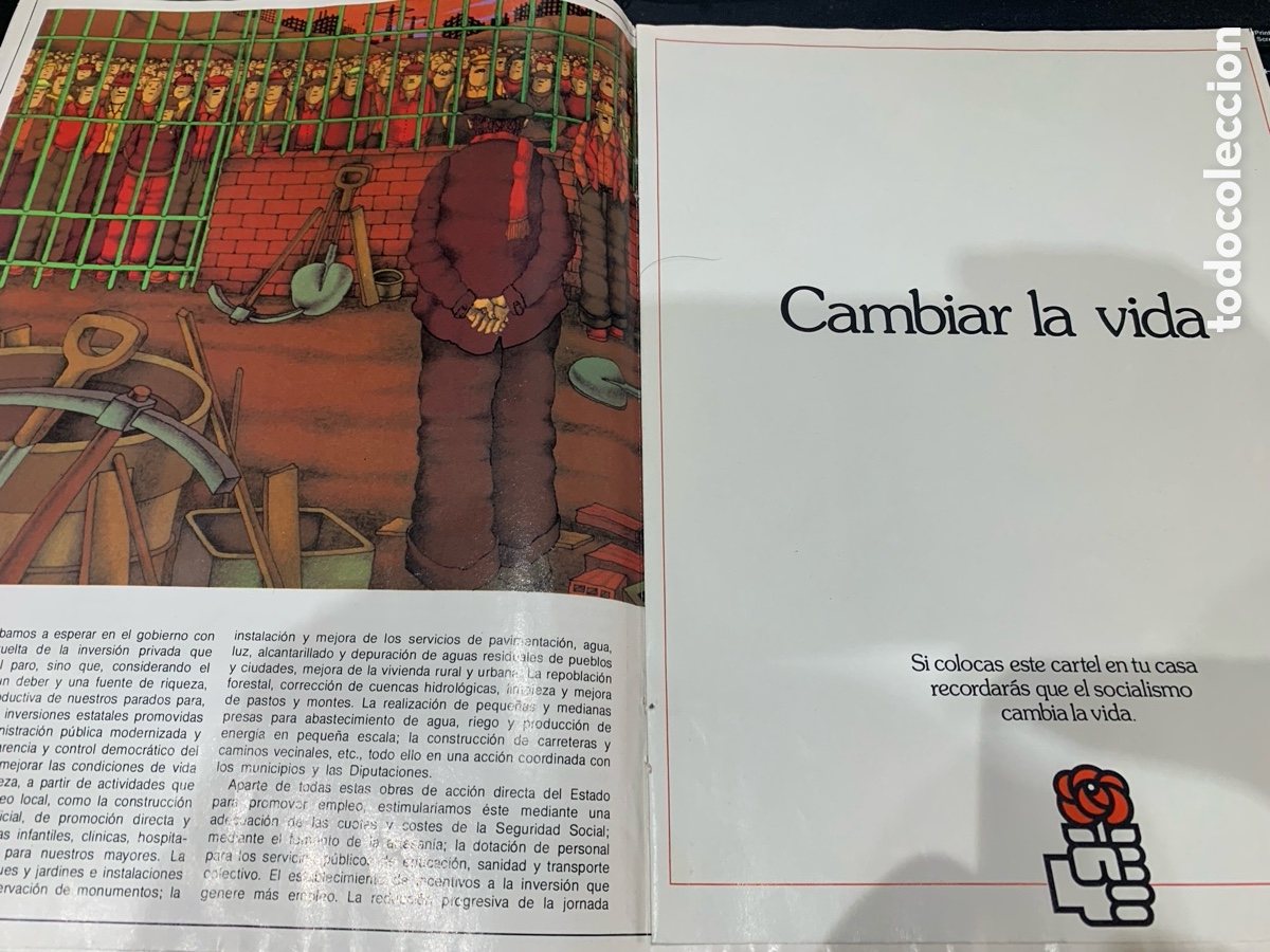Documentos antiguos: Programa del PSOE - Elecciones 1979 - Versi&oacute;n Ilustrada - Con un P&oacute;ster - - Foto 6