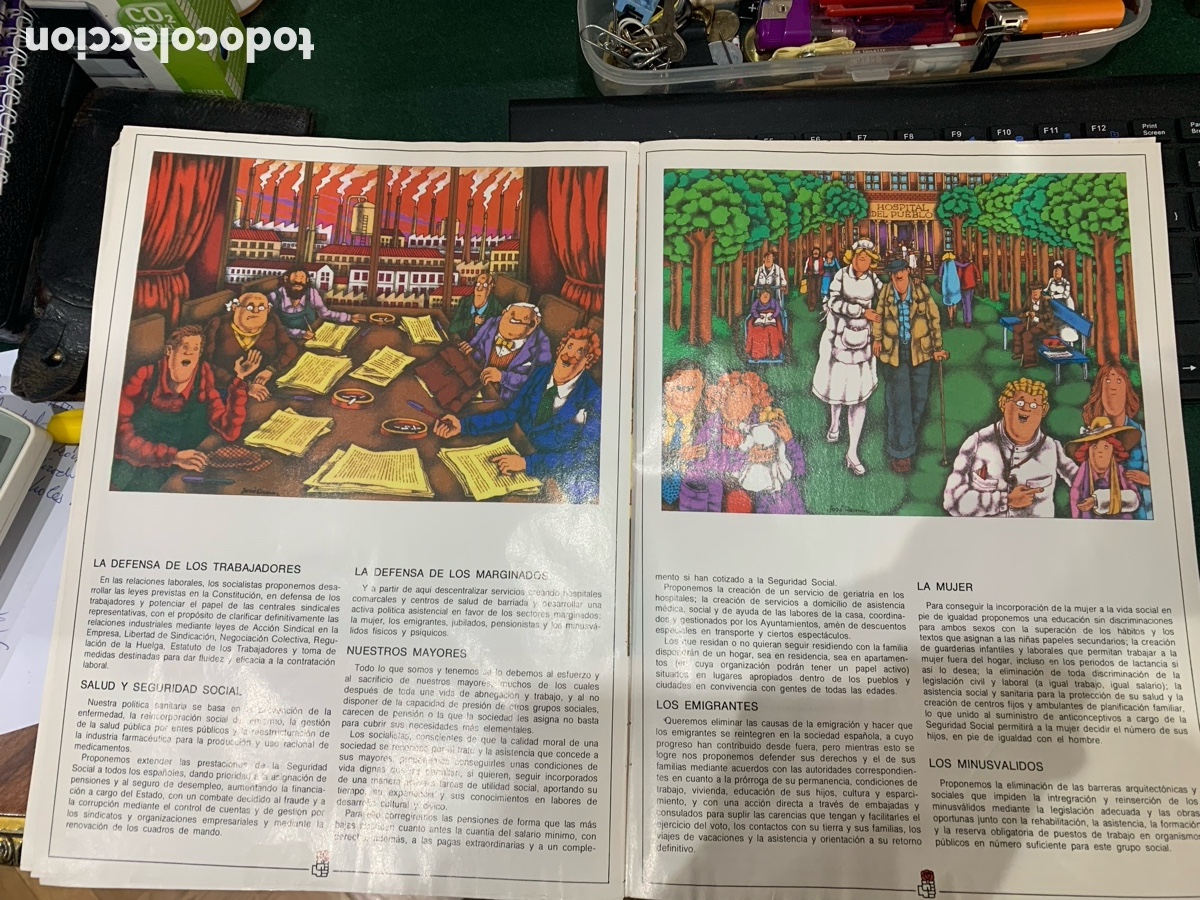 Documentos antiguos: Programa del PSOE - Elecciones 1979 - Versi&oacute;n Ilustrada - Con un P&oacute;ster - - Foto 12