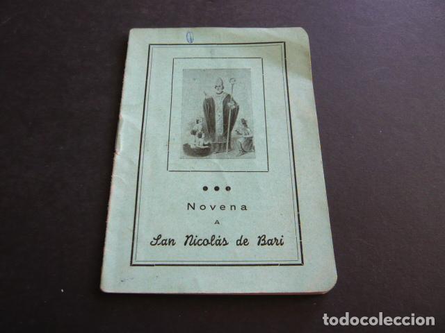 Documentos antiguos: NOVENA A SAN NICOLAS DE BARI - Foto 1
