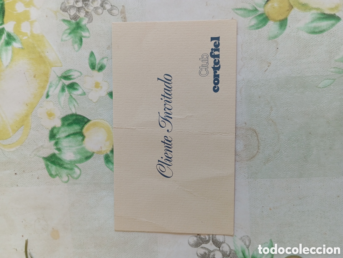 Documentos antiguos: TARJETA CLUB CORTEFIEL - Foto 1