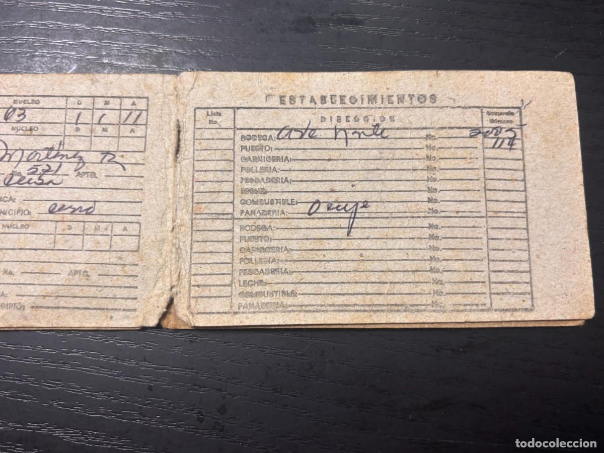 Documentos antiguos: LIBRETA RACIONAMIENTO CUBA CONTROL DE VENTAS PRODUCTOS ALIMENTICIOS - Foto 5