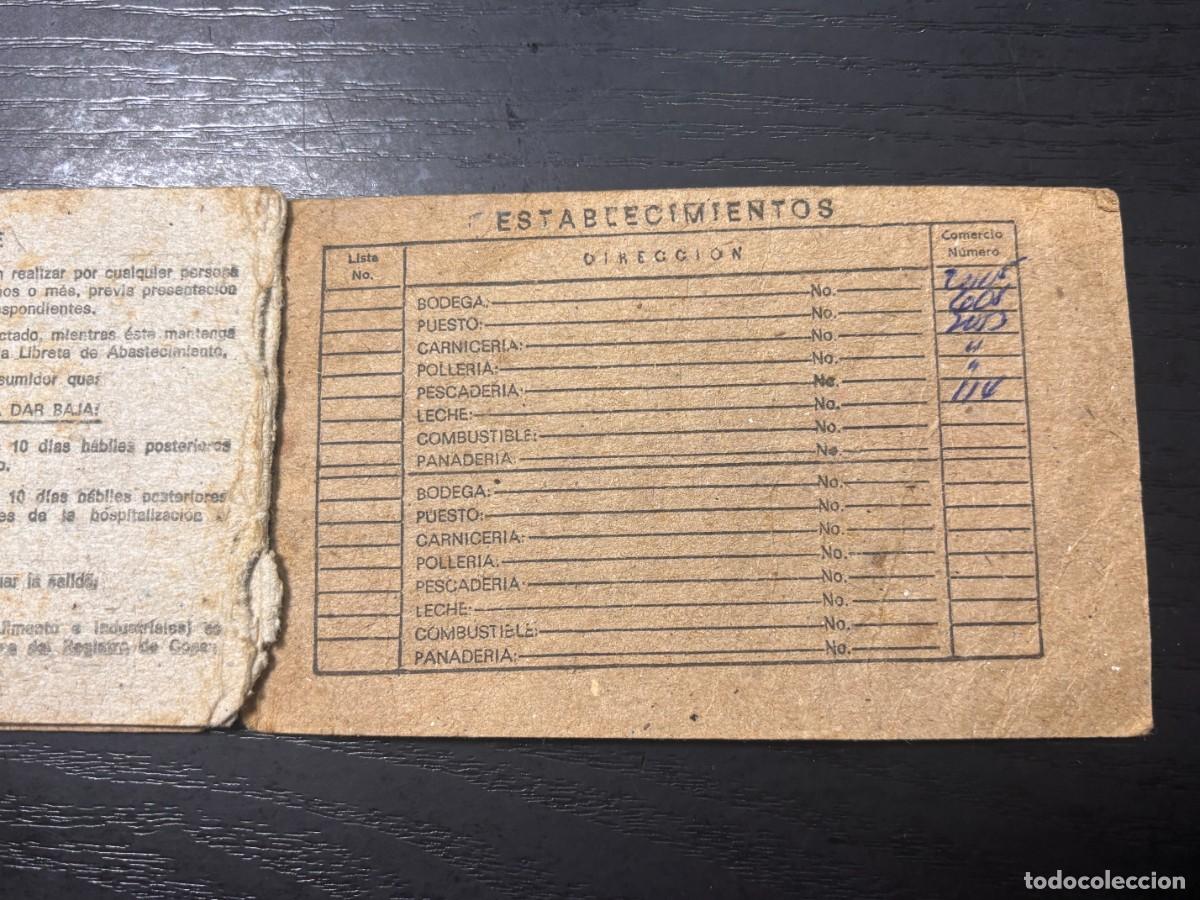 Documentos antiguos: LIBRETA RACIONAMIENTO CUBA CONTROL DE VENTAS PRODUCTOS ALIMENTICIOS - Foto 6