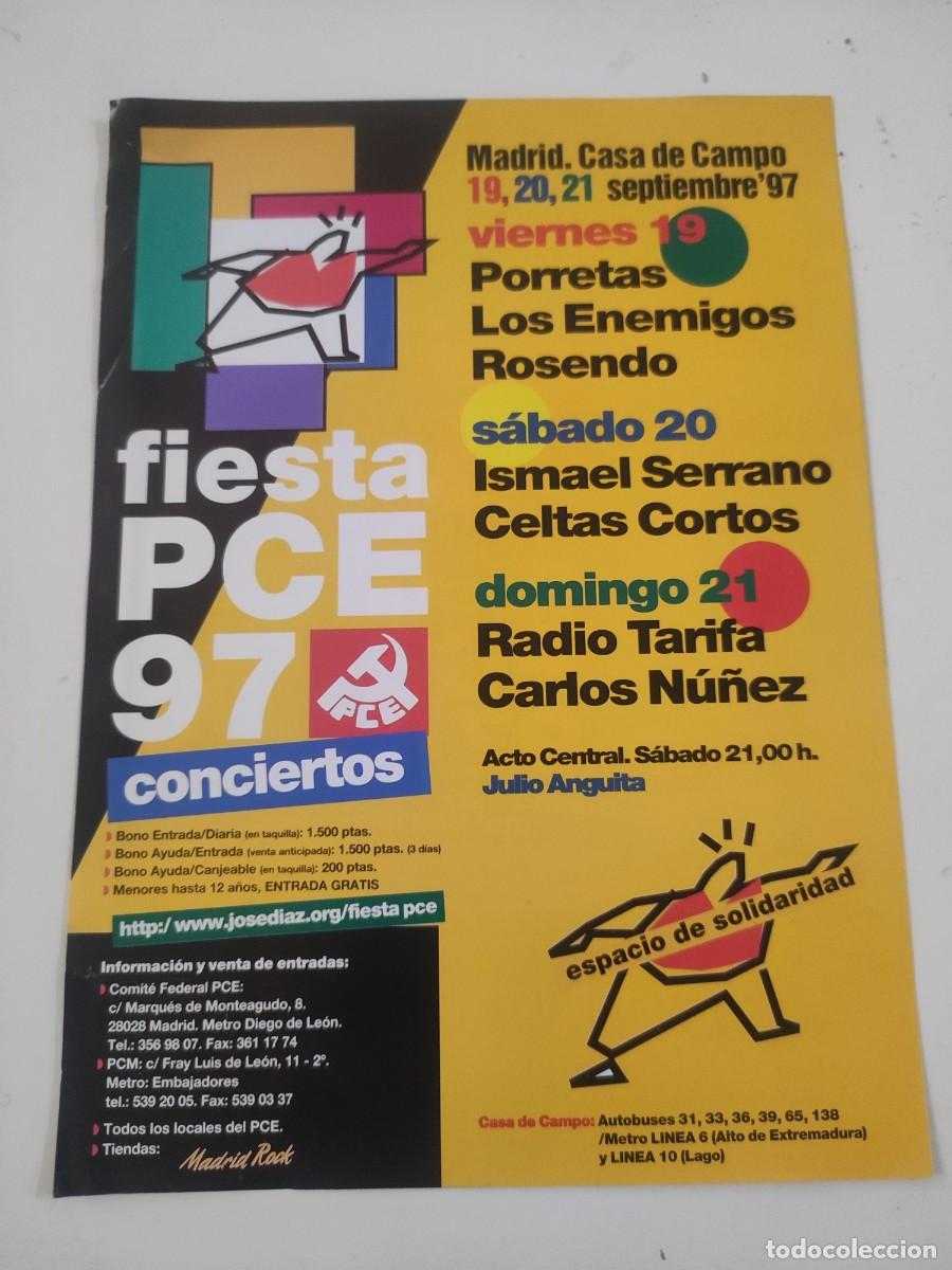 Documentos antiguos: Propaganda Fiestas del PCE 1997. - Foto 1