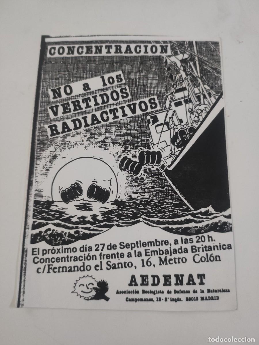 Documentos antiguos: Documento Concentraci&oacute;n No a los vestidos radiactivos - Foto 1