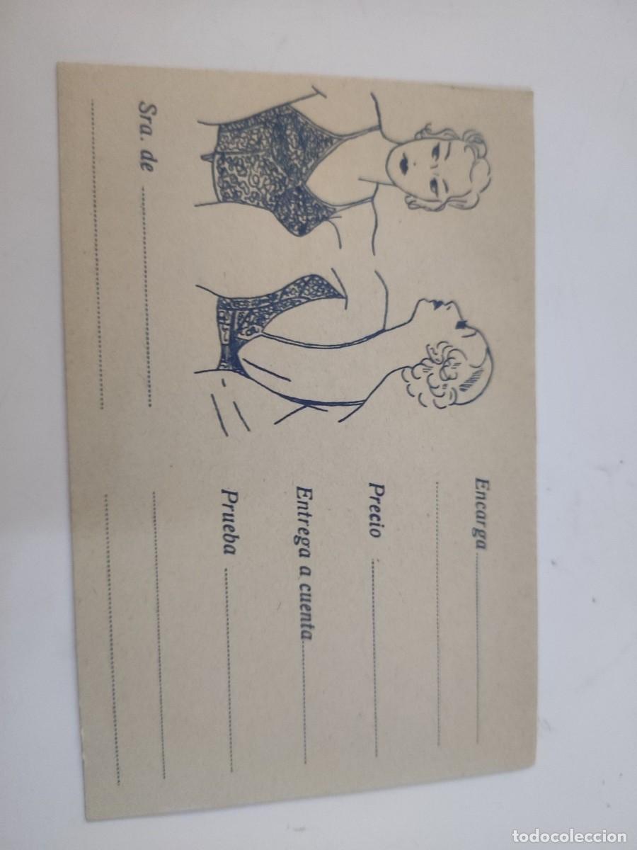 Documentos antiguos: Tarjeta Corseter&iacute;a Juventa - Foto 2