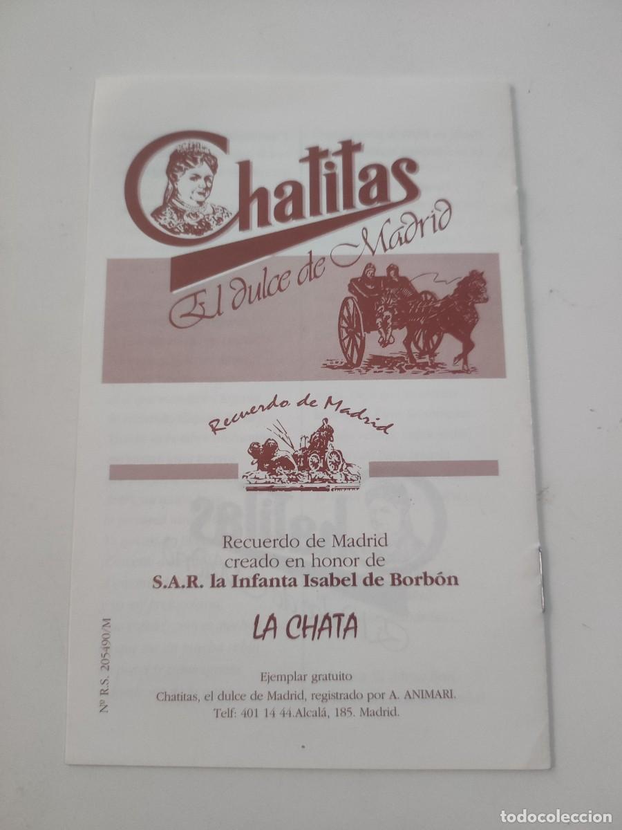 Documentos antiguos: Publicidad La Chatita el Dulce de Madrid - Foto 2