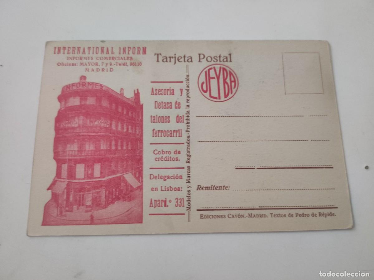 Documentos antiguos: Publicidad Tarjeta Postal Internacional Inform - Foto 1