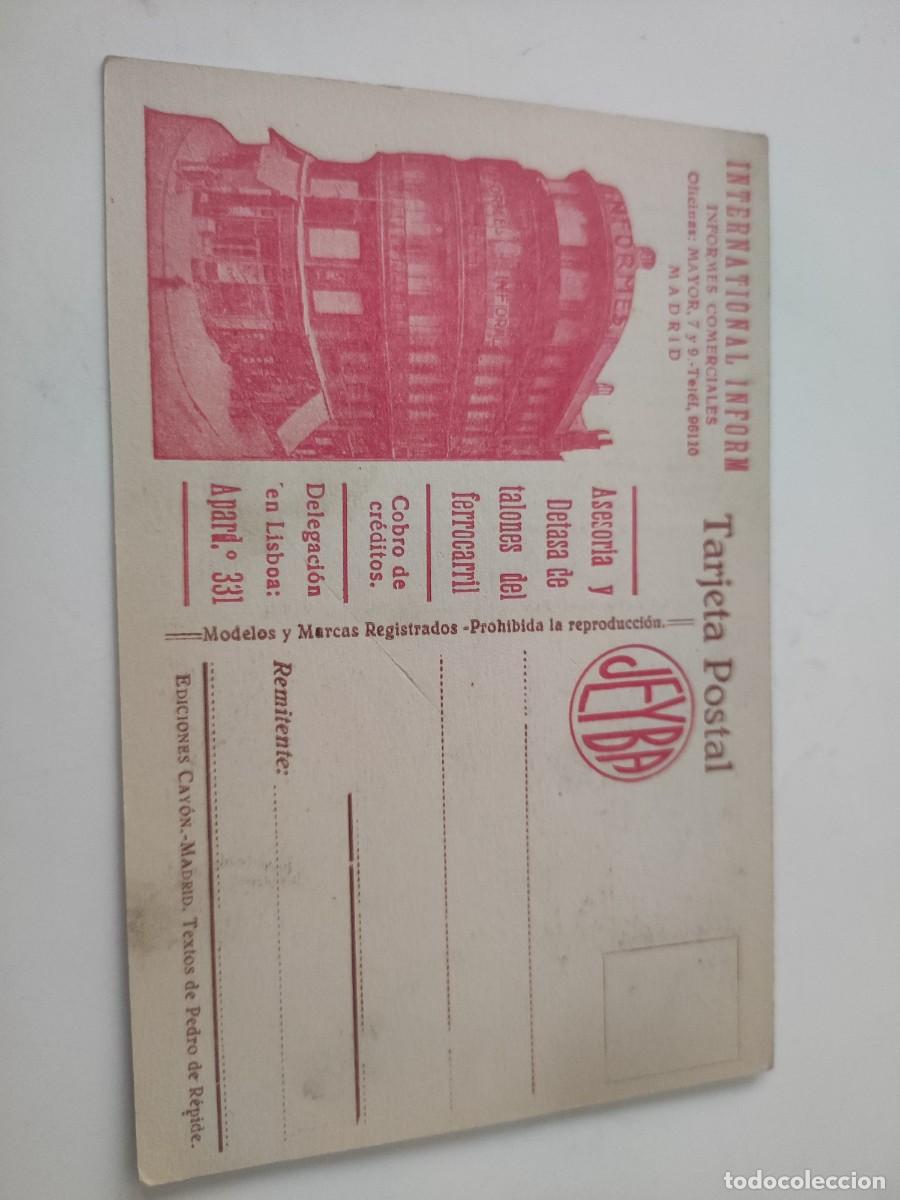 Documentos antiguos: Publicidad Tarjeta Postal Internacional Inform - Foto 1