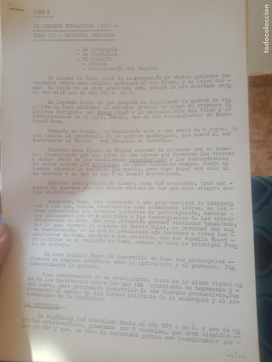 Old Documents: Transici&oacute;n pol&iacute;tica. Temario Lucha de clases. Clandestinidad