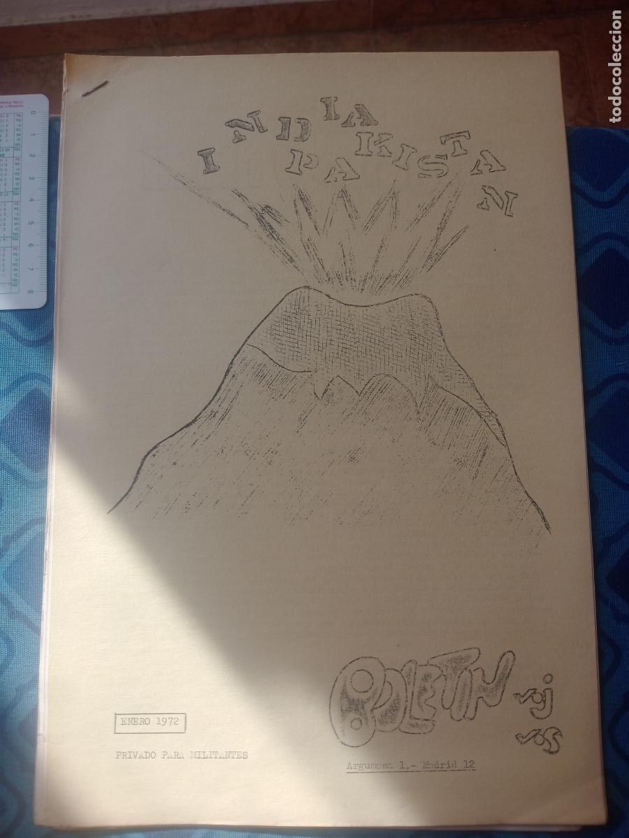 Documentos antigos: Transici&oacute;n pol&iacute;tica espa&ntilde;ola. Bolet&iacute;n Cristianos socialistas VOJ VOS Enero 1972